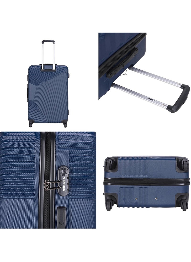 Set of 4 ABS Trolley Luggage With Number Lock 20,24,28,32 Inches