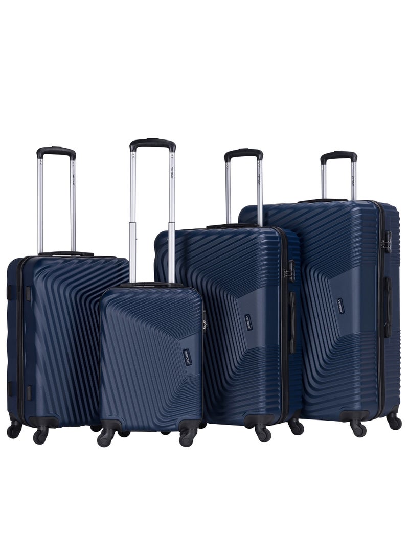 Set of 4 ABS Trolley Luggage With Number Lock 20,24,28,32 Inches