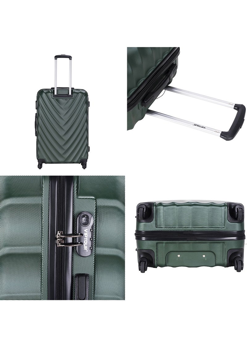 Set of 4 ABS Trolley Luggage With Number Lock 20,24,28,32 Inches