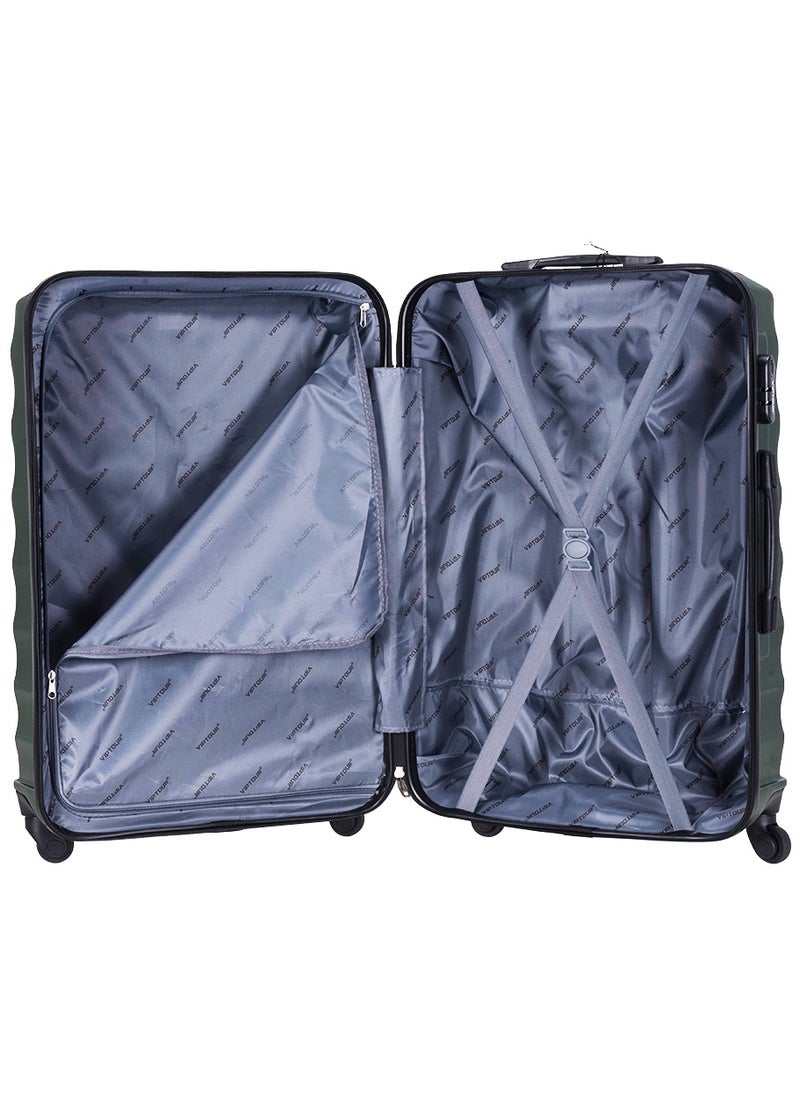 Set of 4 ABS Trolley Luggage With Number Lock 20,24,28,32 Inches