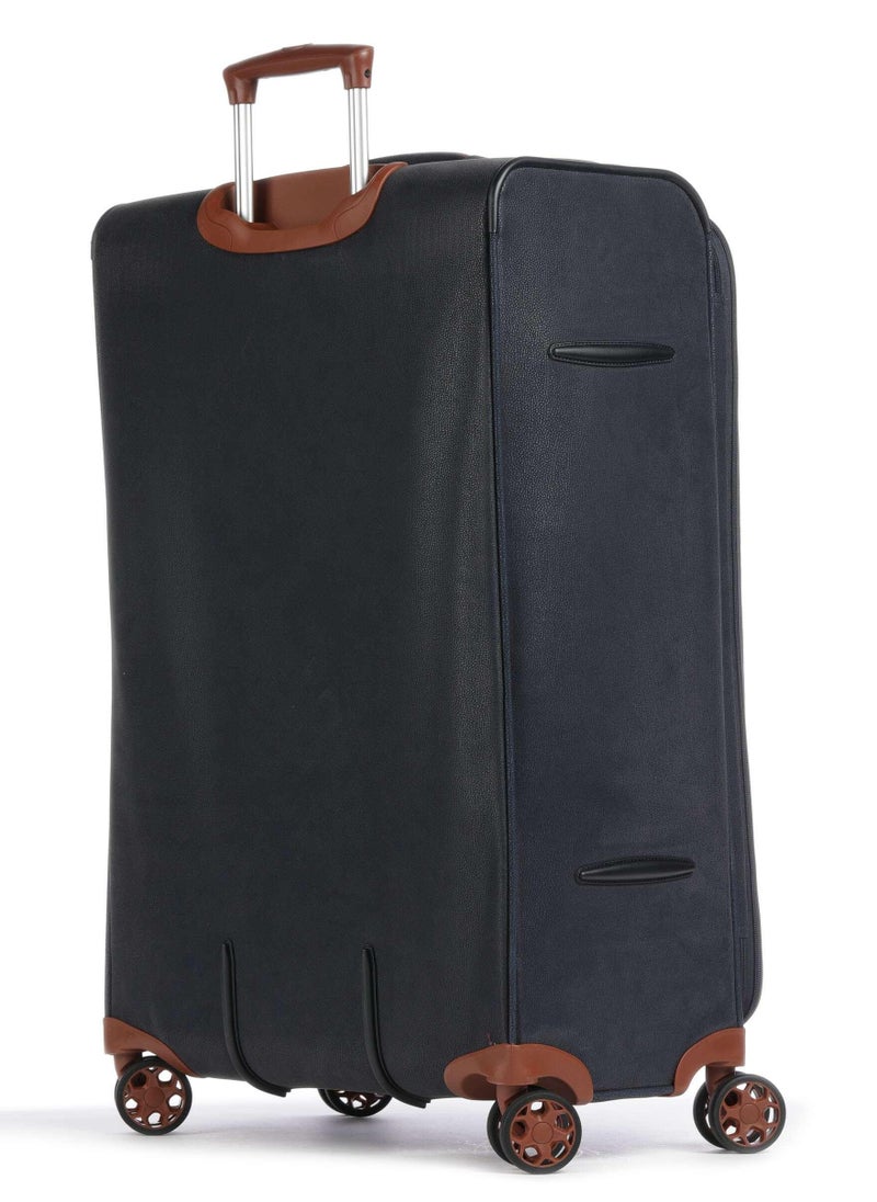 New Uppsala Soft Expandable Suitcase Luggage Trolley 78cm Large Navy Blue