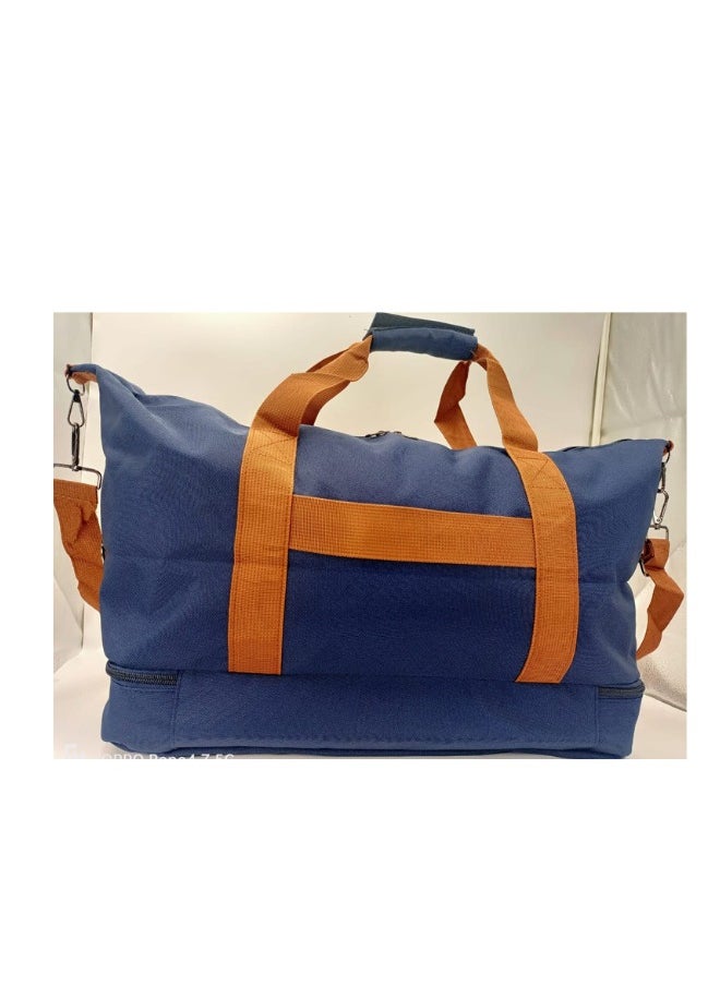 Large Capacity Duffel Bag, Blue, Gym Bag, Travel Bag