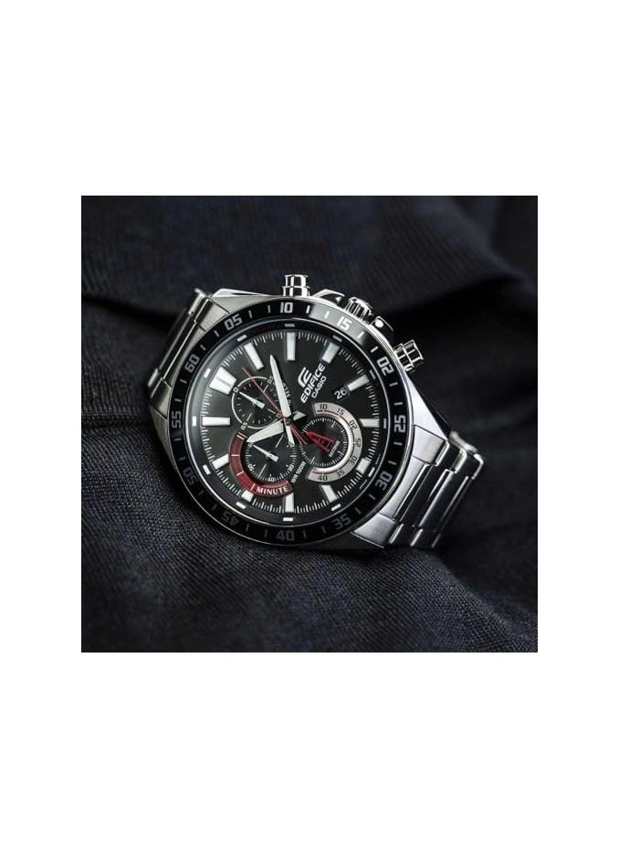 Casio Edifice EFV-620D-1A4VUDF Chronograph Black Dial Stainless Steel Band