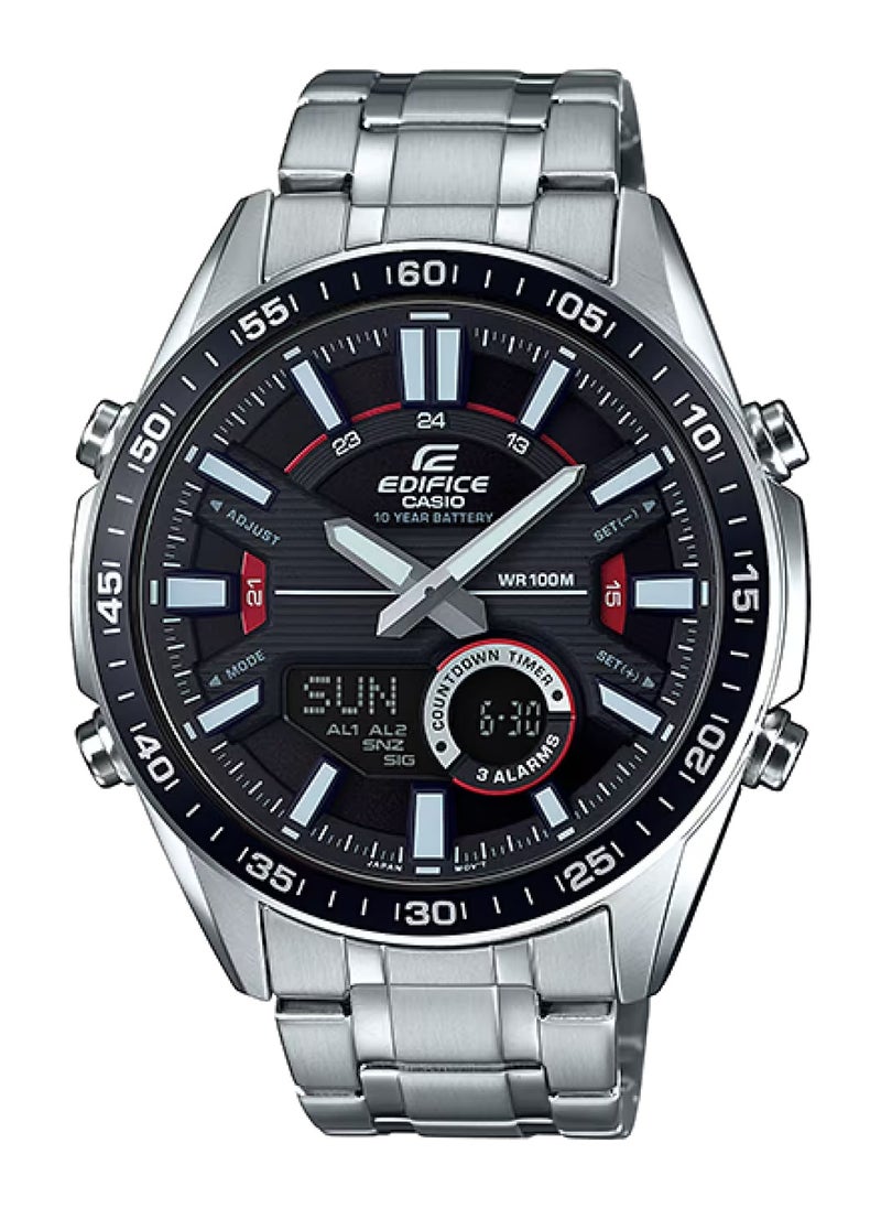 Casio Edifice Analog-Digital Black Dial Men's Watch