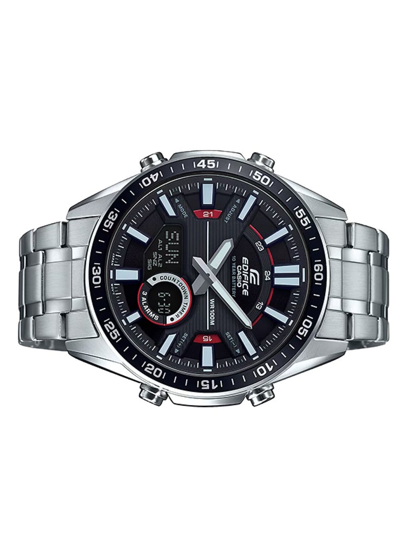 Casio Edifice Analog-Digital Black Dial Men's Watch