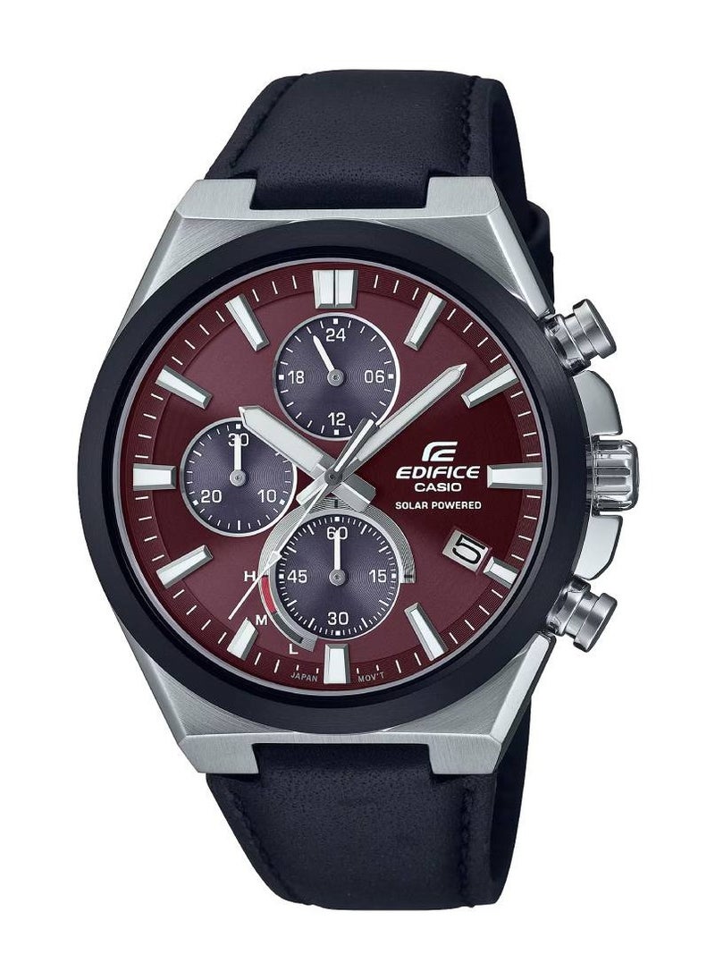 Casio Edifice EQS-950BL-5AVUDF Chronograph  Leather Strap Men's Watch