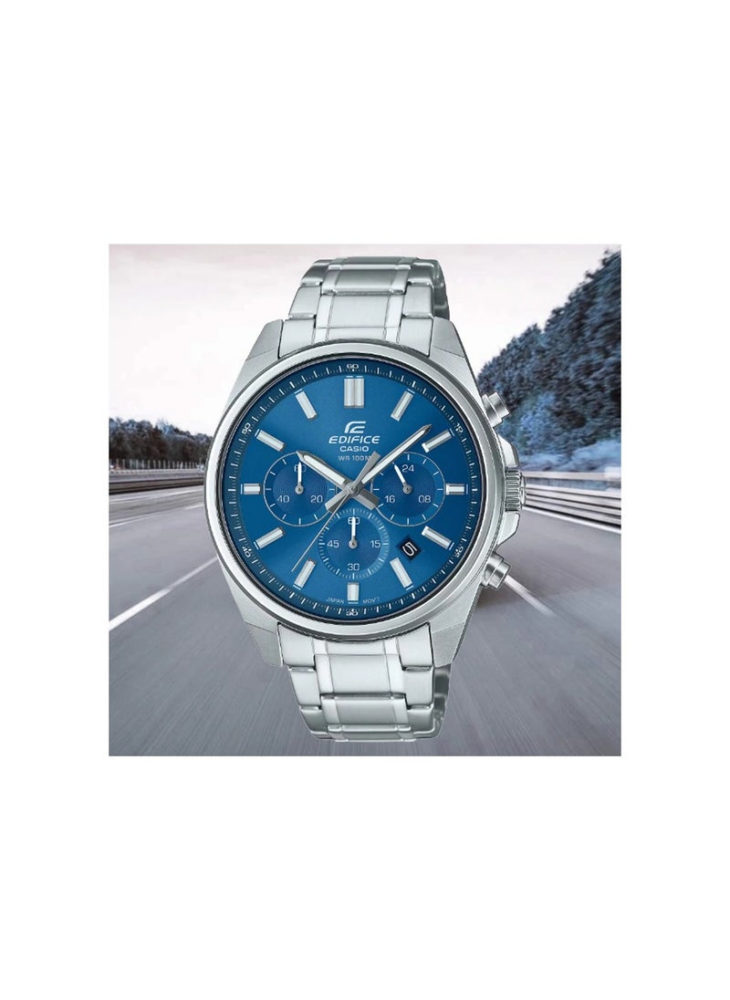 Casio Edifice Blue Dial Chronograph Men's Watch| EFV-650D-2AVUDF