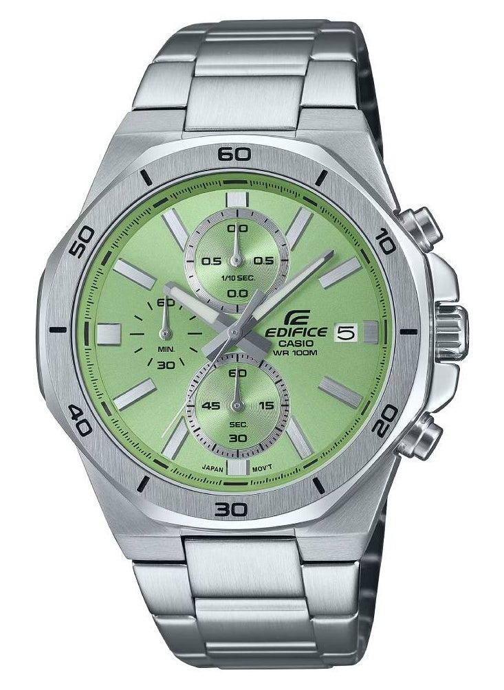 Men’s Edifice Chronograph Stainless Steel Watch EFV-640D-3AVUDF