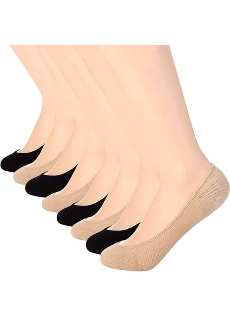 6 Pack Women's Cotton Thin Mini Invisible Suba Socks