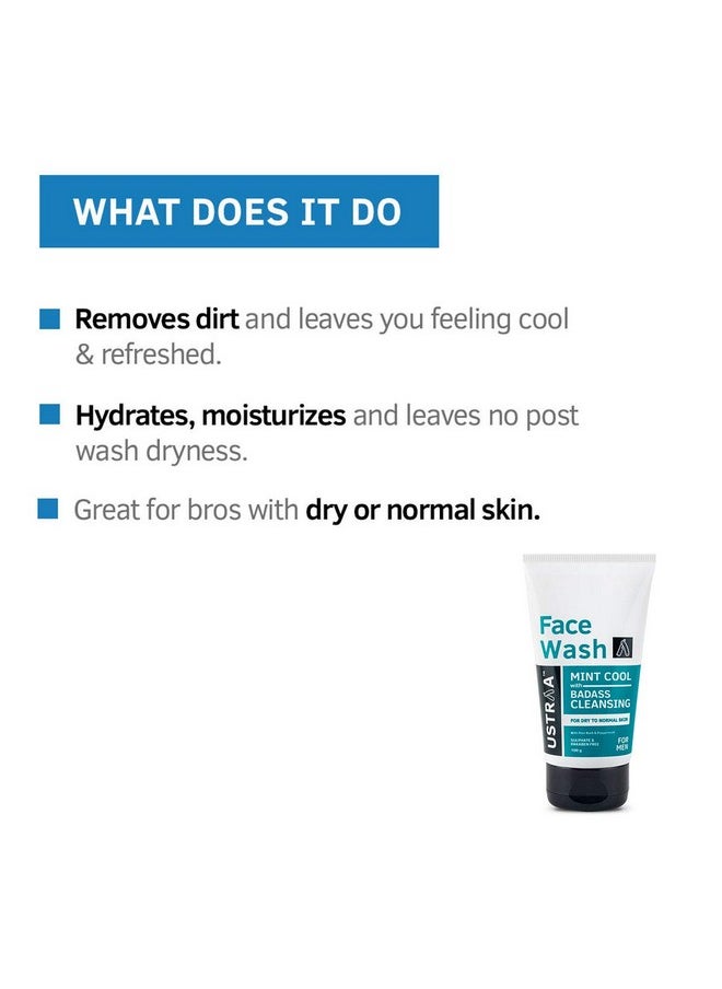 Face Wash For Dry Skin Mint Cool 100G