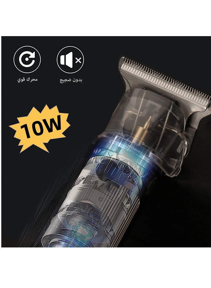 Rechargeable Hair and Beard Clipp With a digital screener  for Men (Saudi Version) Gold Color  KM-700H