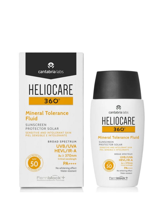 Heliocare 360 Mineral Tolerance Fluid SPF 50 | 50ml