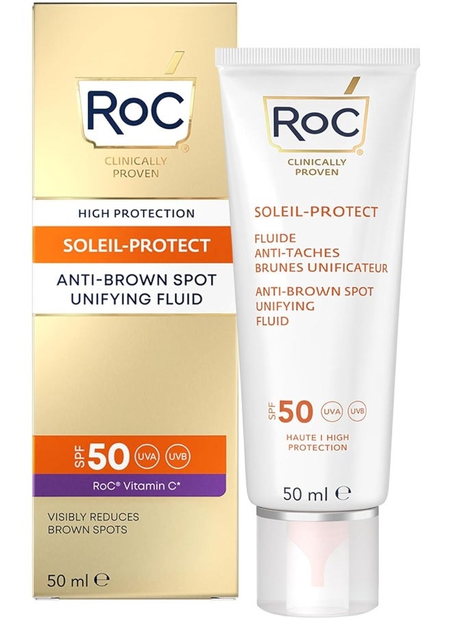 Soleil-Protect Unifying Fluid Anti-Brown Spots Spf50 - Face Sunscreen - 50Ml