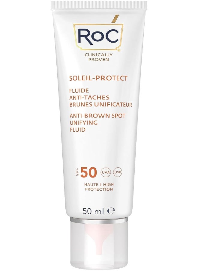 Soleil-Protect Unifying Fluid Anti-Brown Spots Spf50 - Face Sunscreen - 50Ml