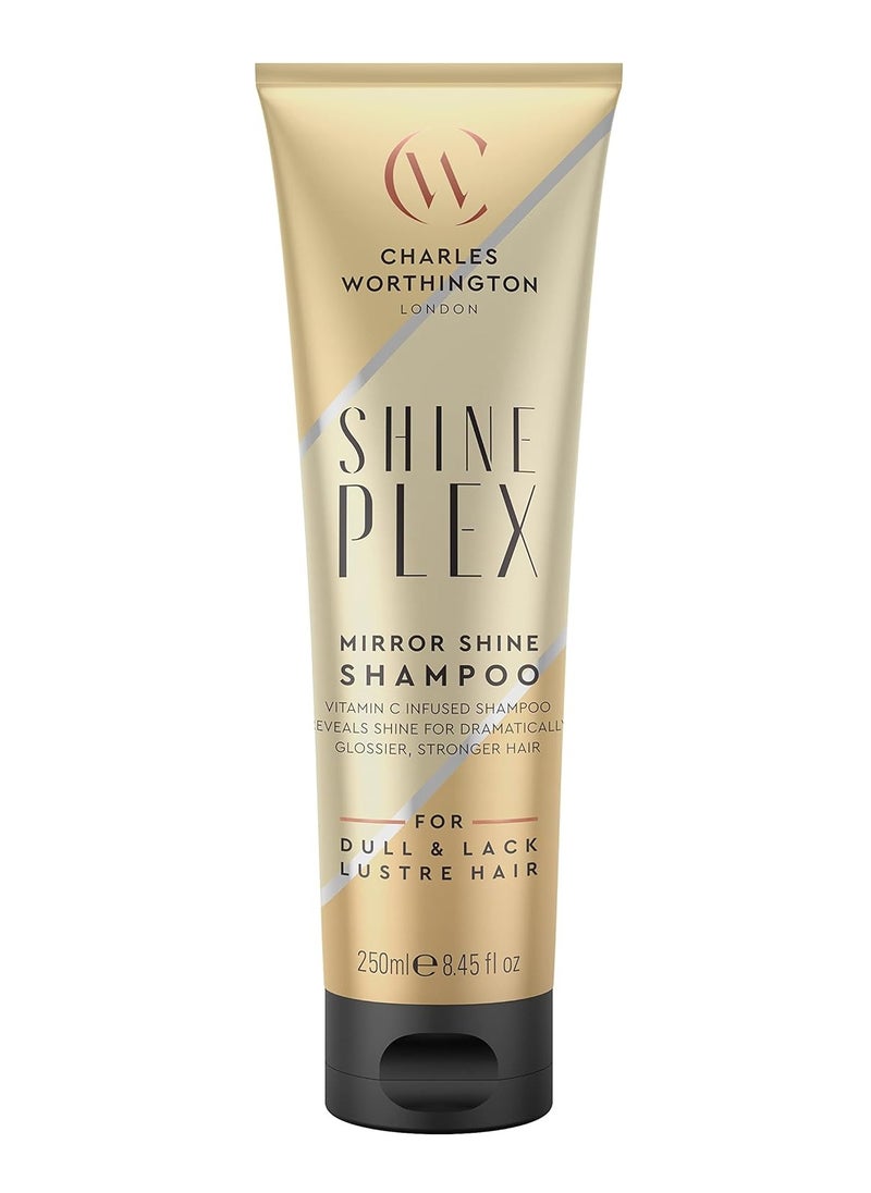 Shine Plex Mirror Shine Shampoo for Dull Hair Nourishing Shampoo for Frizzy Hair Salon Shampoo to Boost Shine 250 ml