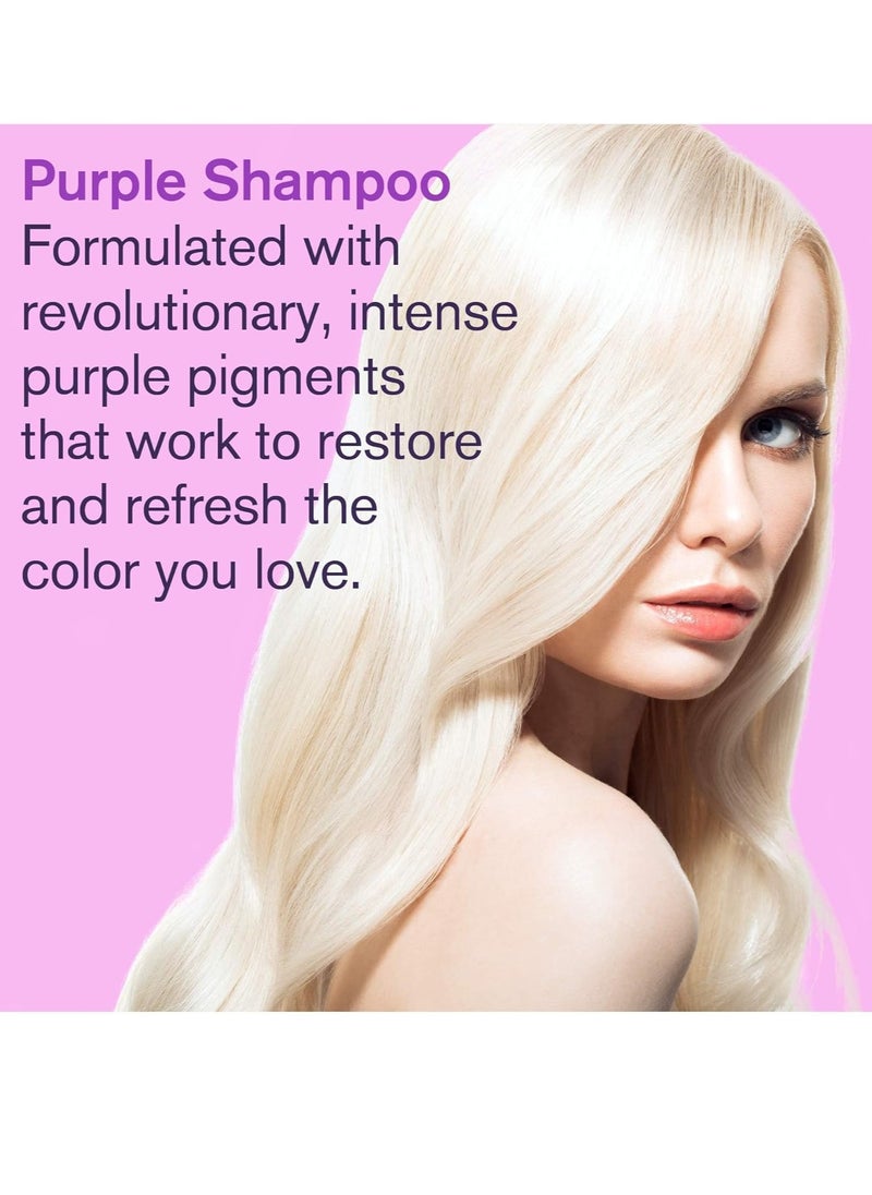 Purple Shampoo for Blonde Hair Toning Shampoo for Blonde Platinum Bleached Grey Ash and Silver Hair Eliminates Brassy Yellow Tones Vegan Paraben and Sulphate Free 237 ml 8 Fl Oz