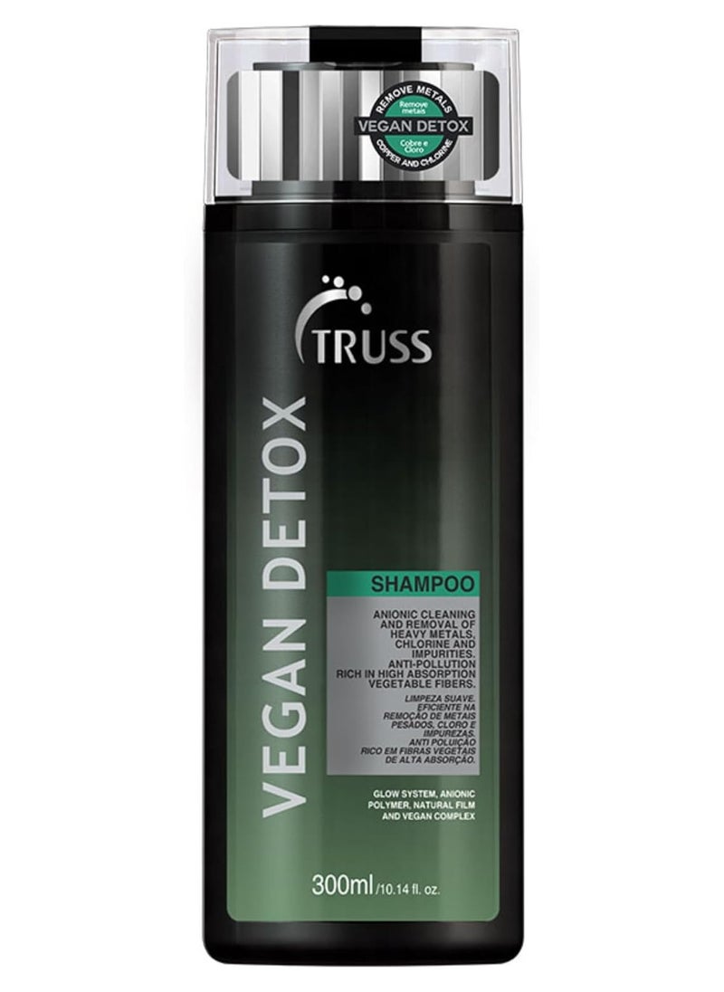 TRUSS Vegan Detox Shampoo, Purify and Revitalize Your Hair with Natural Ingredients, 300 ML