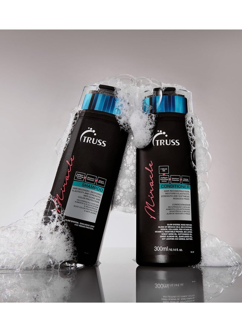 Truss Miracle Shampoo - Repairs Damaged Hair, Restores Elasticity And Strength, Provides Shine