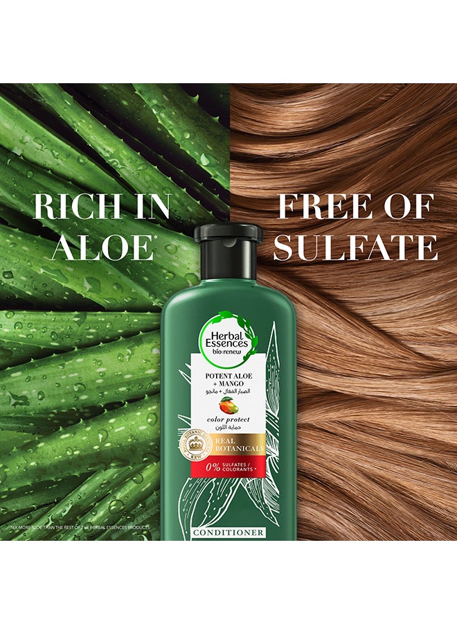 Color Protect Sulfate Free Potent Aloe Vera And Mango Natural Conditioner For Dry Hair 400ml