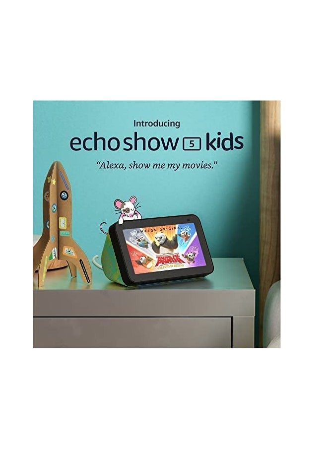 Echo Show 5 (2nd Gen) Kids Designed for kids, with parental controls Chameleon