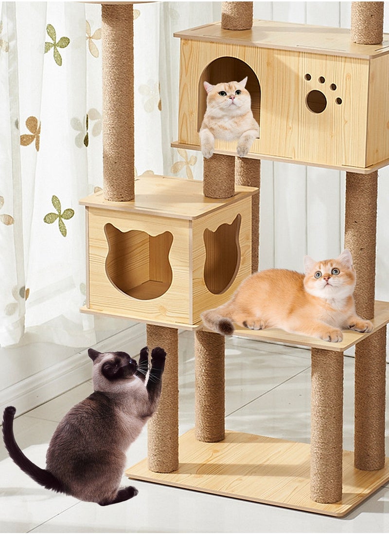 Cat Tree Cat House Cat Scratching Board Cat Claw Grinding Pillar Cat Jumping Platform