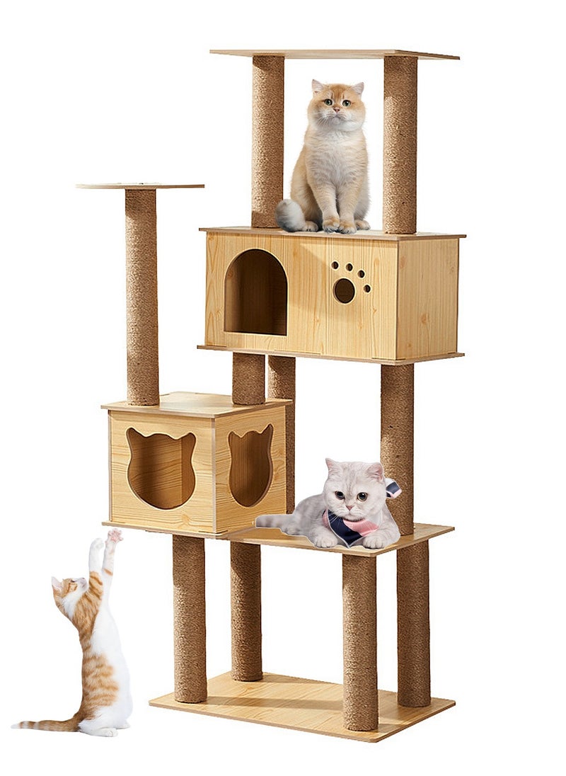 Cat Tree Cat House Cat Scratching Board Cat Claw Grinding Pillar Cat Jumping Platform
