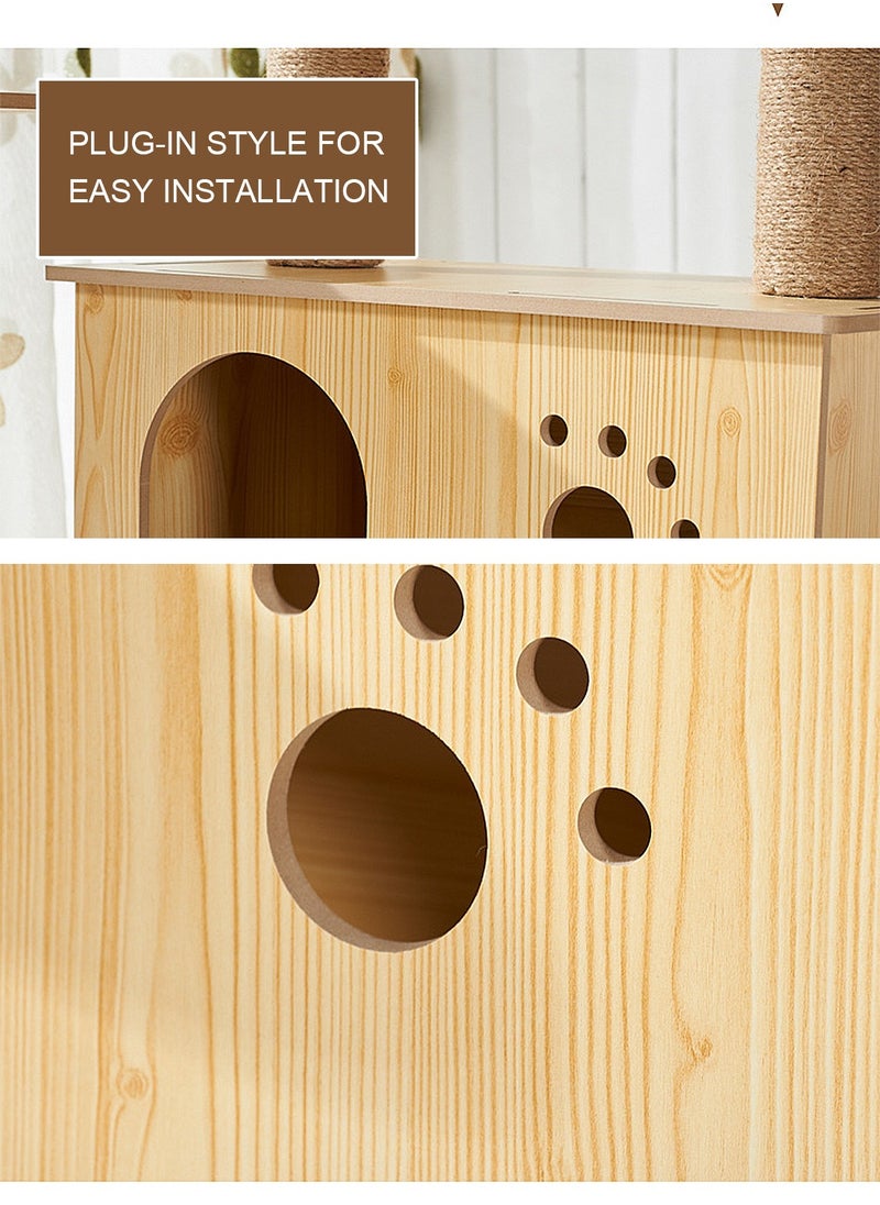 Cat Tree Cat House Cat Scratching Board Cat Claw Grinding Pillar Cat Jumping Platform