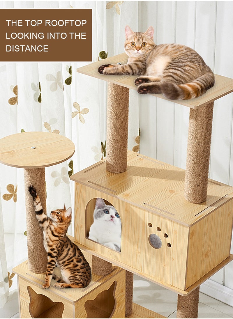 Cat Tree Cat House Cat Scratching Board Cat Claw Grinding Pillar Cat Jumping Platform