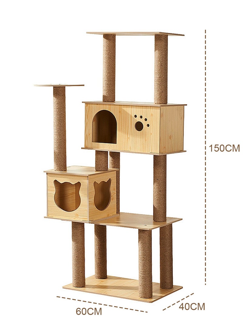 Cat Tree Cat House Cat Scratching Board Cat Claw Grinding Pillar Cat Jumping Platform