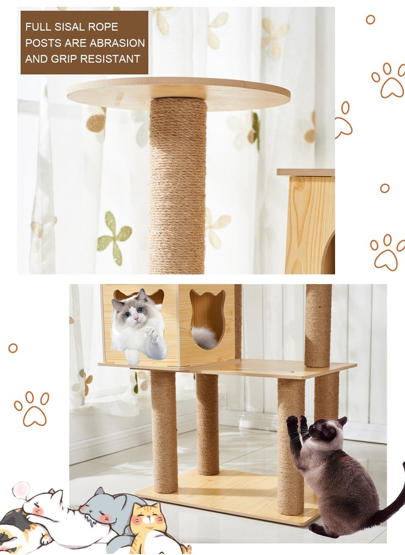 Cat Tree Cat House Cat Scratching Board Cat Claw Grinding Pillar Cat Jumping Platform