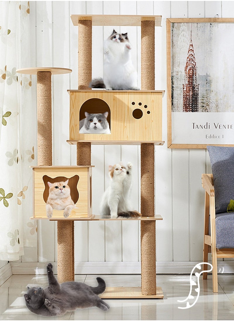 Cat Tree Cat House Cat Scratching Board Cat Claw Grinding Pillar Cat Jumping Platform