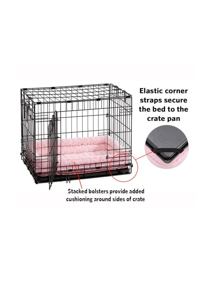 QuietTime Pink Fashion Double Bolster Bed