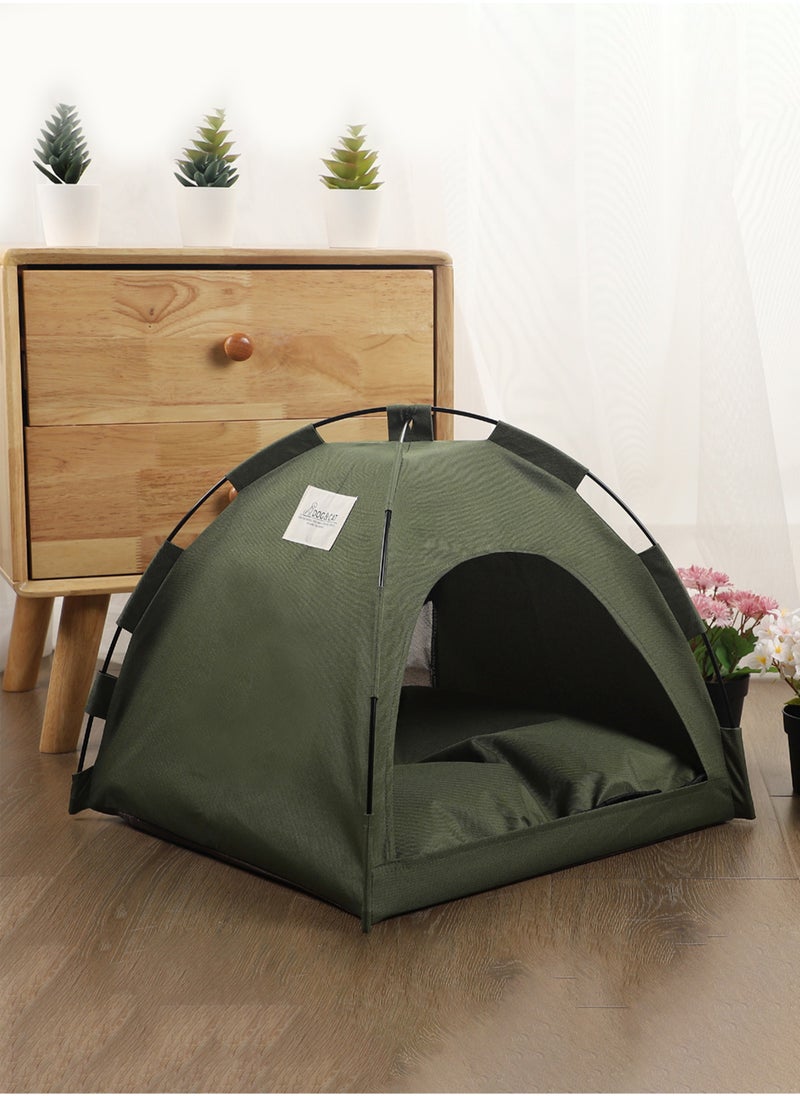 New Pet Tent Bed for Summer Foldable Breathable with Cooling Mat