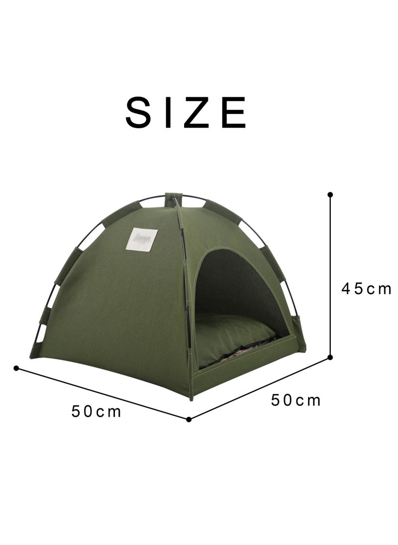 New Pet Tent Bed for Summer Foldable Breathable with Cooling Mat