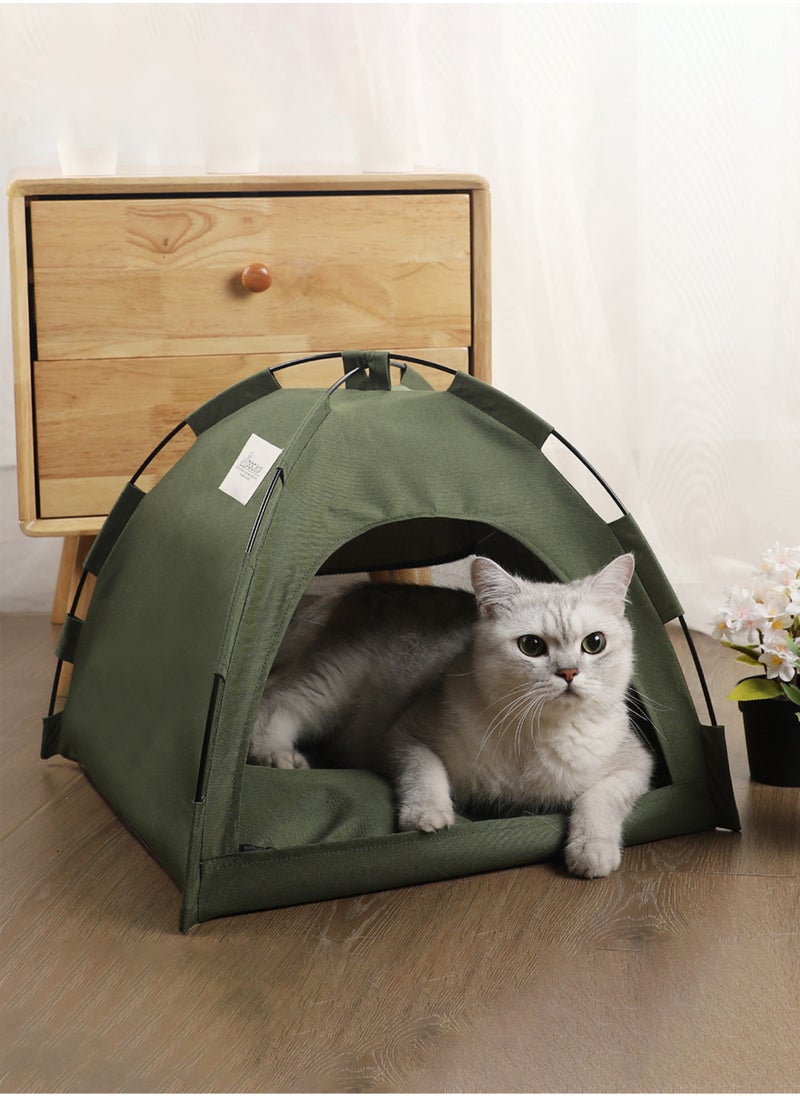 New Pet Tent Bed for Summer Foldable Breathable with Cooling Mat