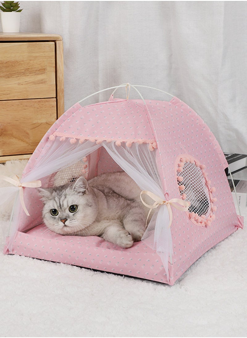 New Pet Tent Bed for Summer Foldable Breathable with Cooling Mat