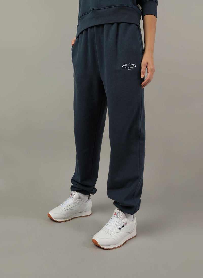 Graphic Pocket Detail Sweatpants