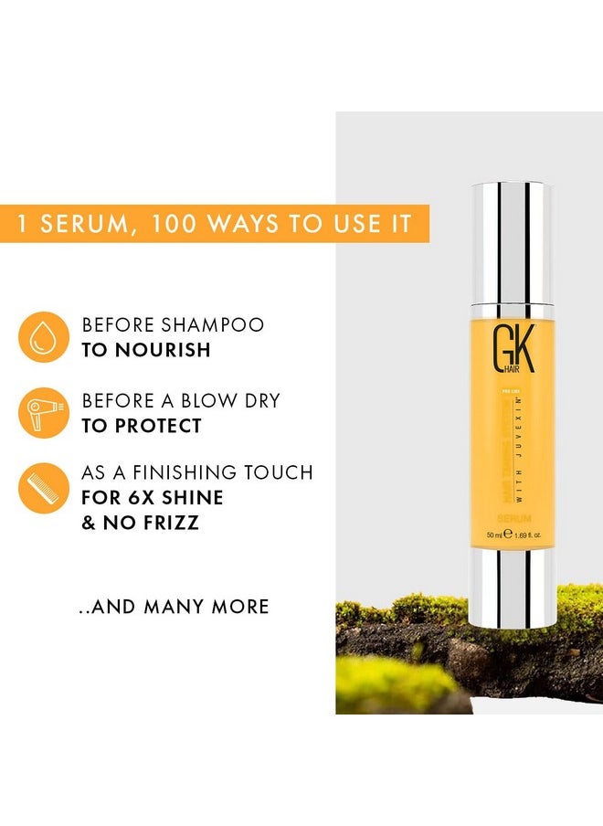Global Keratin Argan Oil Serum 50Ml For Women Hair Straightening And Smoothening Provides Instant Shine Softness Strength And Nourishment