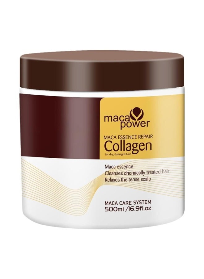 Karseell Collagen Hair Treatment Deep Repair Conditioning Argan Oil Collagen Hair Mask Essence For Dry Damaged Hair All Hair Types 16.90 Oz 500ml  Maca power, Maca Essence repair Collagen For dry damaged hair