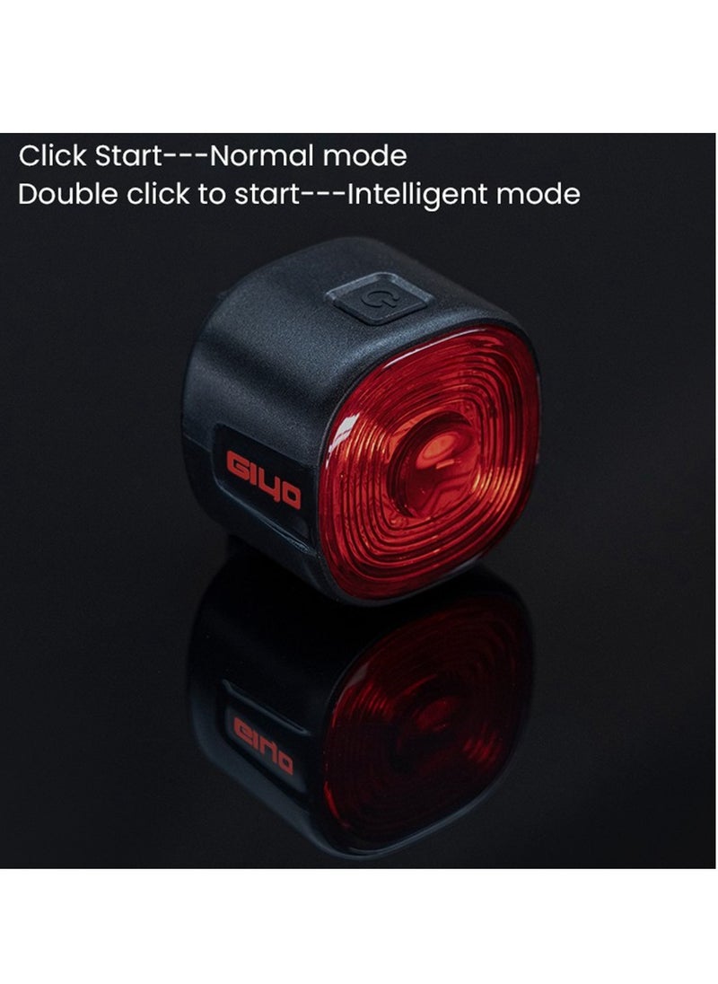 Bicycle Smart Brake, Waterproof Smart Brake Sensing Tail Light, Strong And Durable Rechargeable Led Rear Lamp, High Brightness Weather Resistant Bike Light For Night, (GL 09)