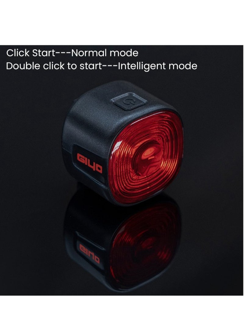 Bicycle Smart Brake, Waterproof Smart Brake Sensing Tail Light, Strong And Durable Rechargeable Led Rear Lamp, High Brightness Weather Resistant Bike Light For Night, (GL 09S)