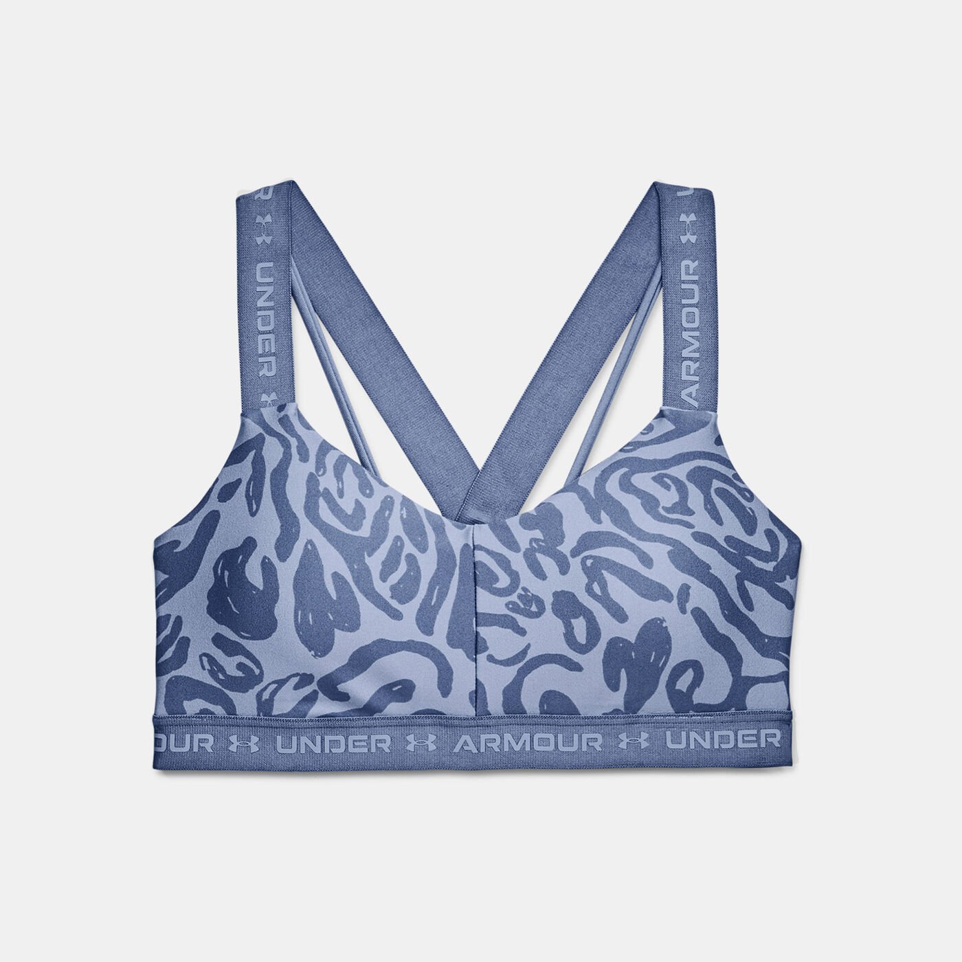 Women's UA Crossback Low Print Sports Bra