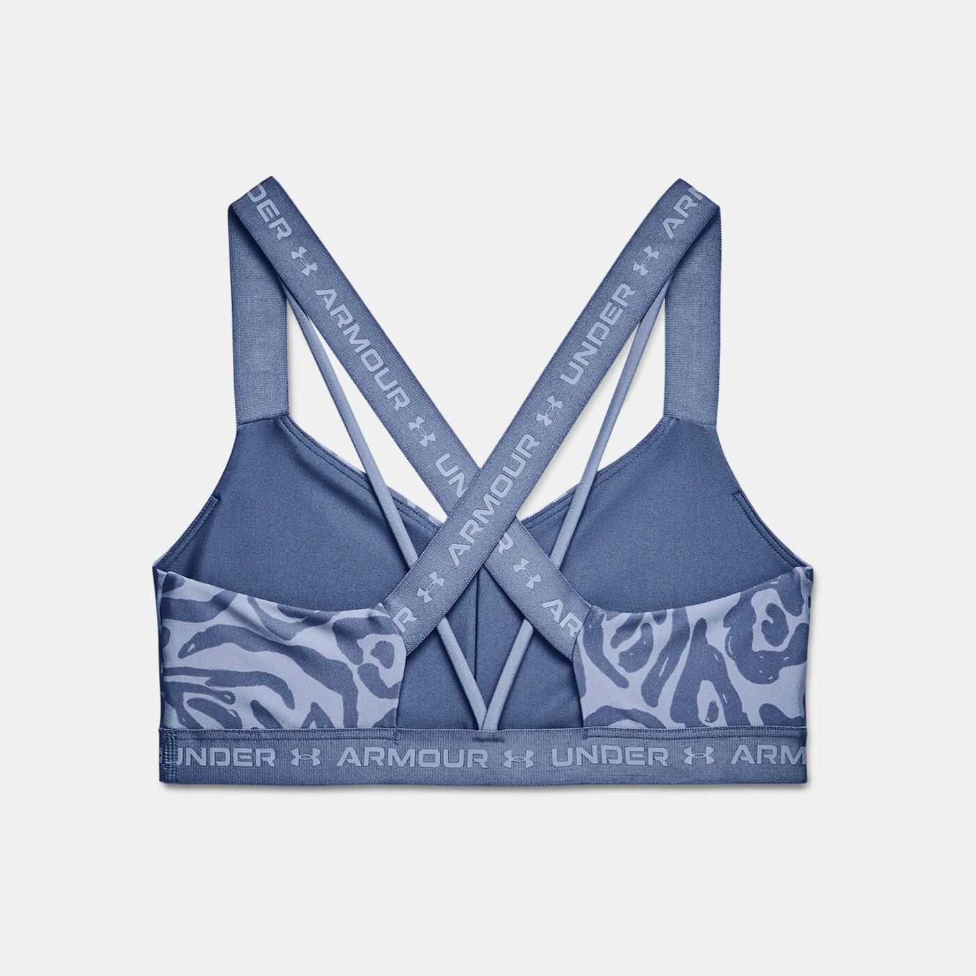 Women's UA Crossback Low Print Sports Bra