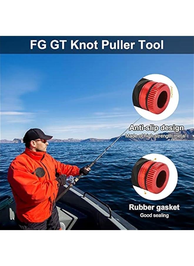 Line Spooler,Fg Knot Tool,Fishing Knot Puller Tool,Line Bobbin Knotter Spooling Knotting Device Pulling Rod Pull Drag Tools Tension Line Dragger For Freshwater Saltwater(red)