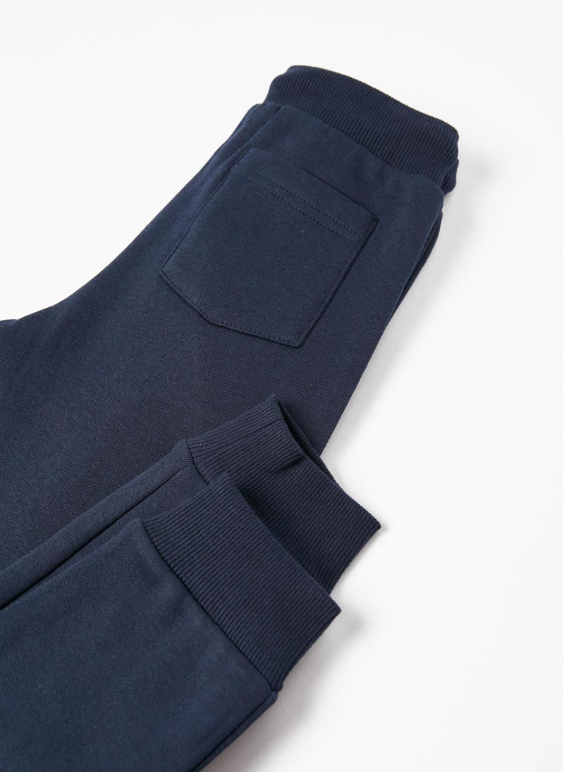 Cotton Fleece Joggers for Boys 'Game Over', Dark Blue