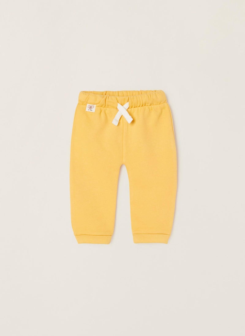 Cotton Trousers for Newborn Baby Boys, Yellow