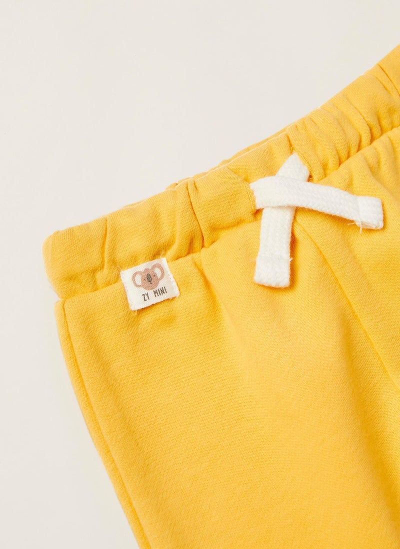 Cotton Trousers for Newborn Baby Boys, Yellow