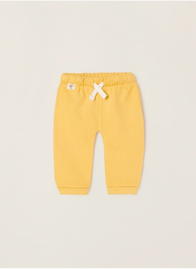 Cotton Trousers for Newborn Baby Boys, Yellow