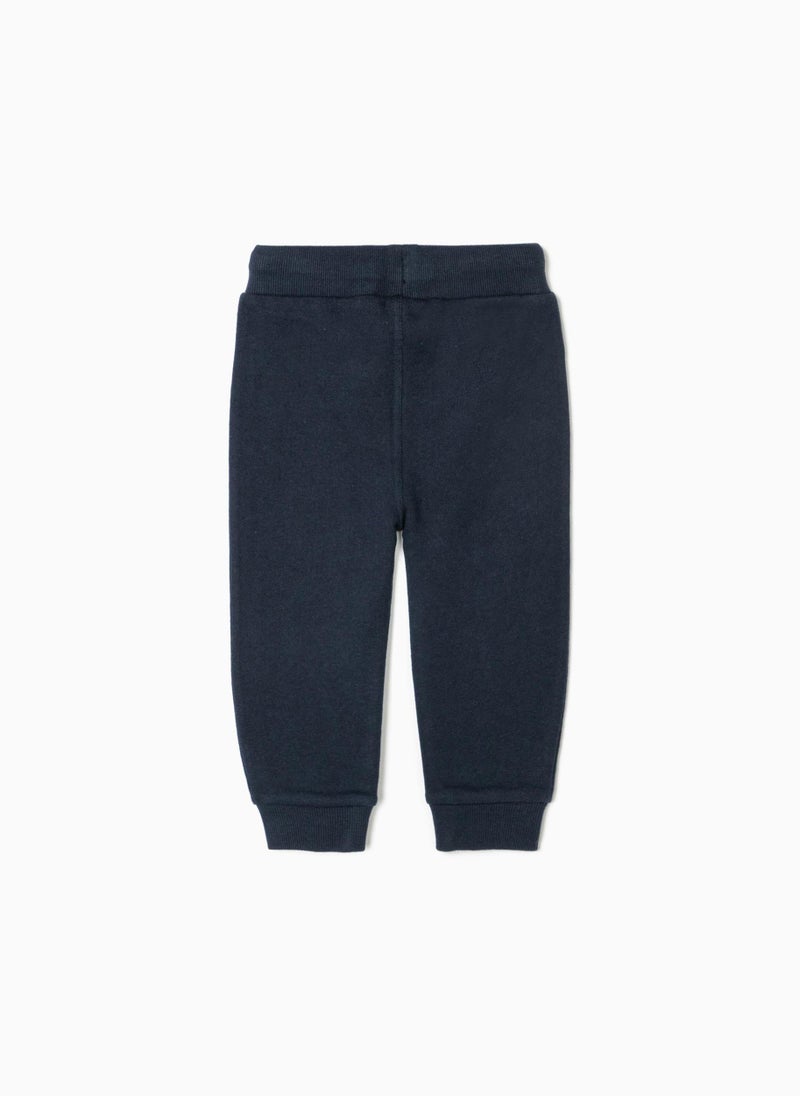 2 Joggers for Baby Boys, Grey/Dark Blue