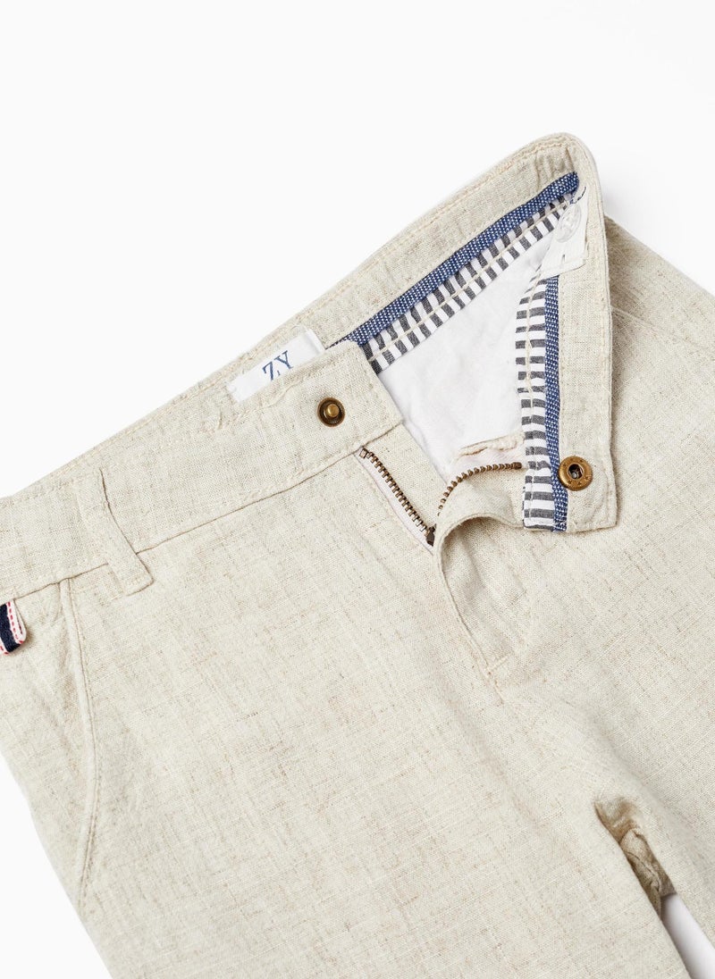 Zippy Trousers With Linen For Boys